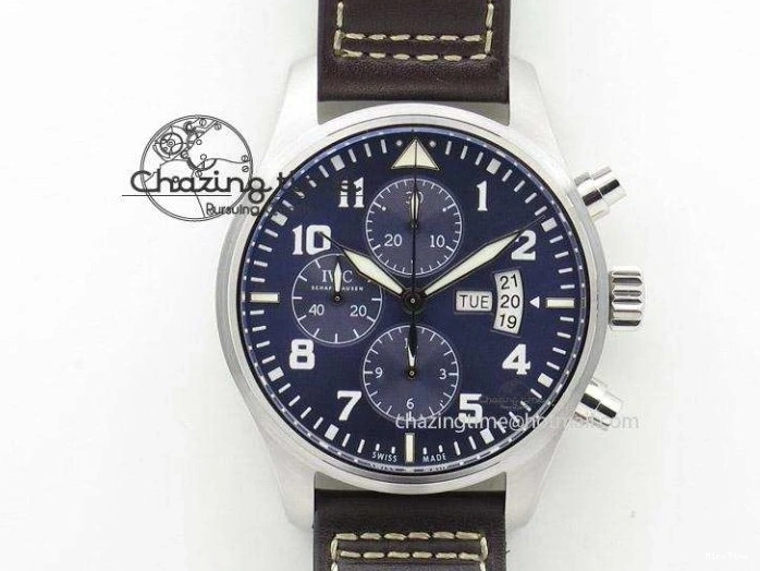 MIROTIME 0326 Mark XVIII Le Petit Prince IW327004 SS MKS 1:1 Best Edition Blue Dial On Leather Strap MIYOTA9015 V ComfortFit 7217